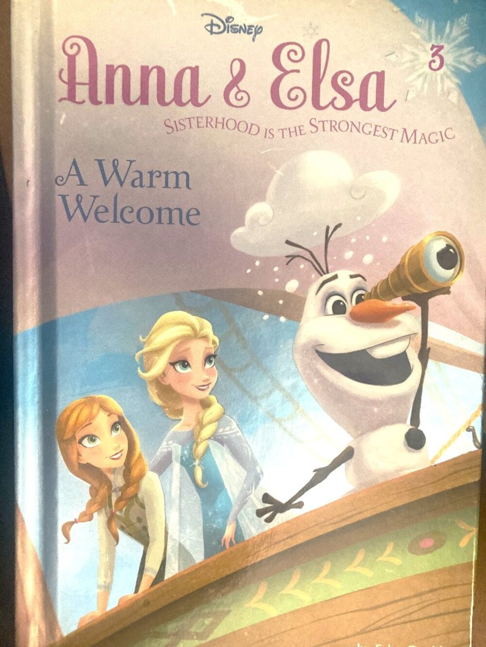 Disney Frozen Anna & Elsa (A Warm Welcome) children's Hardcover Book